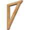 Ekena Millwork Traditional Slat Rough Sawn Bracket, Western Red Cedar, 4"W x 32"D x 44"H BKT04X32X44TRA06RWR - alternate 1